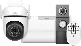 TP-Link Tapo C530WS + H500 Smart HomeBase + D235 Smart Battery and Wired Doorbell