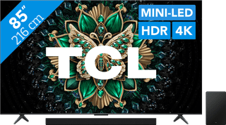 TCL 85 inches QD Mini-LED C61K 4K (2025) + TCL Q75H