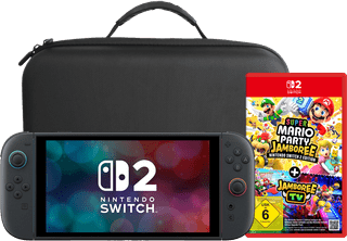 Nintendo Switch 2 + Super Mario Party Jamboree + BlueBuilt Travel Case