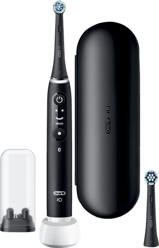 Oral-B iO 6N Schwarz + zusätzliche iO Sanfte Reinigung Aufsteckbürste