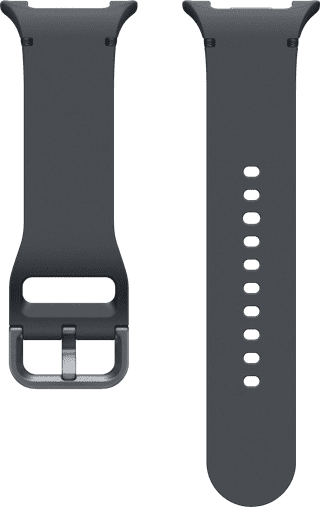 Samsung Galaxy Watch8 Series Silikon Sport Armband Dunkelgrau S/M