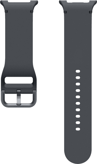 Samsung Galaxy Watch8 Series Silikon Sport Armband Dunkelgrau M/L