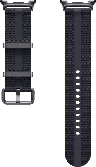 Samsung Galaxy Watch8 Series Athleisure Armband Dunkelgrau M/L