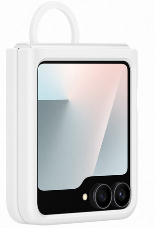 Samsung Galaxy Z Flip 7 FE Backcover aus Silikon Weiß