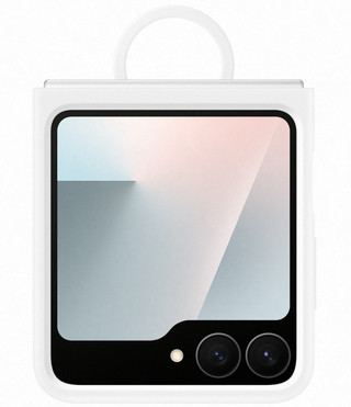 Samsung Galaxy Z Flip 7 FE Backcover aus Silikon Weiß