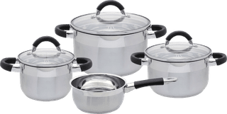 ELO Basic Black Steam Topfset 4-teilig