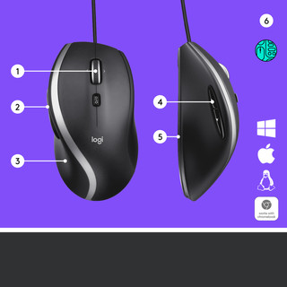 Kabelgebundene Maus Logitech M500s Advanced