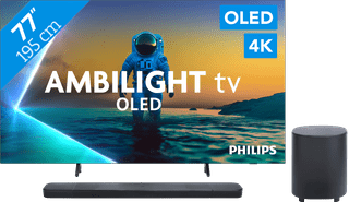 Philips Ambilight 77 inches OLED810 4K (2025) + JBL Bar 1000 M2 Black