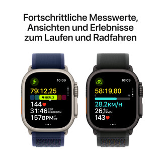 Apple Watch Ultra 2 4G 49 mm Schwarz Milanaise Armband L