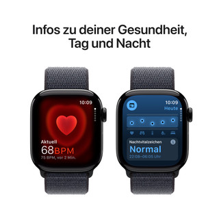 Apple Watch Series 10 42 mm Schwarz Sport Loop