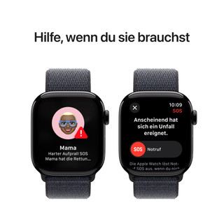 Apple Watch Series 10 42 mm Schwarz Sport Loop