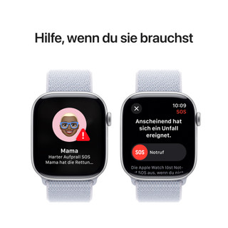 Apple Watch Series 10 4G 46 mm Silber Sport Loop
