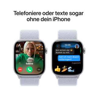 Apple Watch Series 10 4G 46 mm Silber Sport Loop