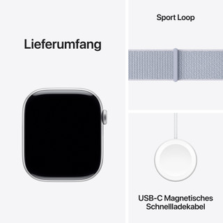 Apple Watch Series 10 4G 46 mm Silber Sport Loop