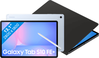 Samsung Galaxy Tab S10 FE Plus 13.1 inches 128GB WiFi Light Blue + BlueBuilt Book Case Black