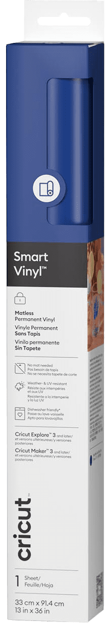 Cricut Smart Vinyl Permanent Blue 33x91cm