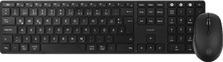 BlueBuilt Wireless Bluetooth QWERTZ Pro Keyboard + Ergonomic Bluetooth Mouse