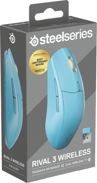 SteelSeries Rival 3 Gen 2 Kabellose Gaming-Maus Aqua