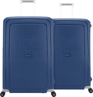 Samsonite S'Cure Spinner 81 cm Doppelpack Dark Blue