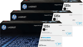 HP 135X LaserJet Toner Cartridge Black (3 units)