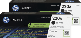 HP 220A LaserJet Toner Cartridge Black (2 units)