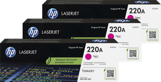 HP 220A LaserJet Toner Cartridge Magenta (3 units)