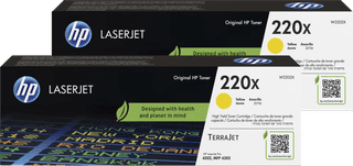 HP 220X LaserJet Toner Cartridge Yellow (2 units)