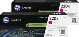 HP 220X LaserJet Toner Cartridge Magenta (2 units)