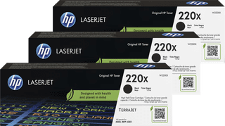 HP 220X LaserJet Toner Cartridge Black (3 units)