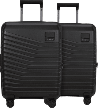 Samsonite Intuo Expandable Spinner 55 cm Doppelpack Black