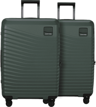 Samsonite Intuo Expandable Spinner 69 cm Doppelpack Olive Green