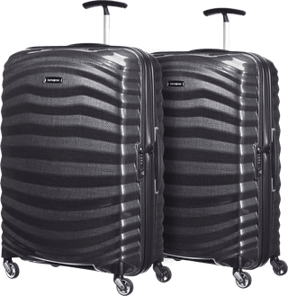 Samsonite Lite-Shock Spinner 69 cm Doppelpack Black