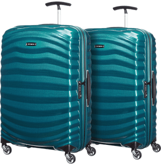 Samsonite Lite-Shock Spinner 69cm Duo Pack Petrol Blue
