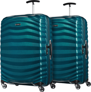 Samsonite Lite-Shock Spinner 75 cm Doppelpack Petrol Blue
