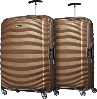 Samsonite Lite-Shock Spinner 75 cm Doppelpack Sand