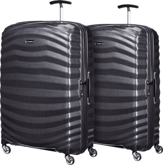 Samsonite Lite-Shock Spinner 81 cm Doppelpack Black