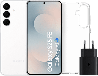 Samsung Galaxy S25 FE 128GB Weiß 5G + Zubehörset