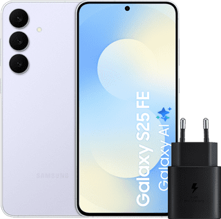 Samsung Galaxy S25 FE 128GB Hellblau 5G + Samsung Ladegerät 25 Watt Schwarz