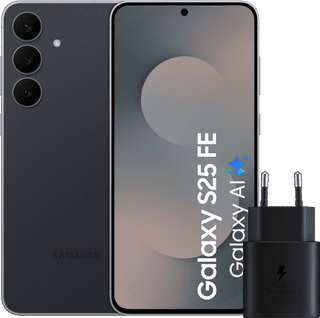 Samsung Galaxy S25 FE 256GB Black 5G + Samsung Charger 25W Black