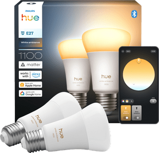 Philips Hue A67 White Ambiance E27 1100 lumens 2-pack