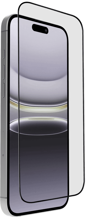 BlueBuilt Apple iPhone 17 Book Case Leather Black + Screen Protector Glass Duo Pack