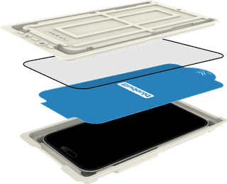 BlueBuilt Protective Backcover mit MagSafe iPhone 17 Air Transparent + BlueBuilt iPhone 17 Air Panzerglas