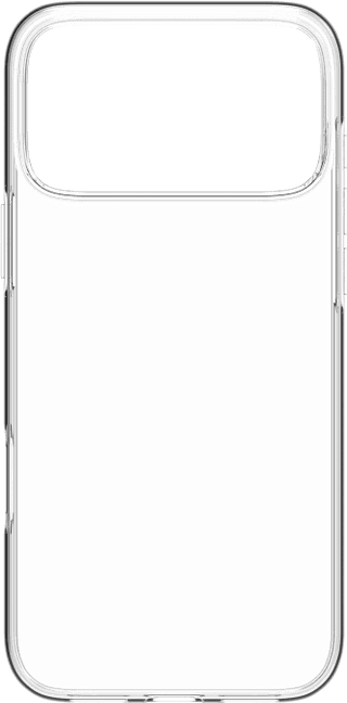 BlueBuilt Back Cover iPhone 17 Pro Max Transparent + BlueBuilt iPhone 17 Pro Max Screen Protector Glass