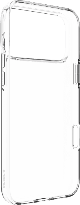 BlueBuilt Back Cover iPhone 17 Pro Max Transparent + BlueBuilt iPhone 17 Pro Max Screen Protector Glass