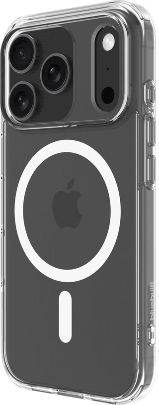 BlueBuilt Protective Back Cover with MagSafe iPhone 17 Pro Transparent + BlueBuilt iPhone 17 Pro Privacy Screen Protector Glass