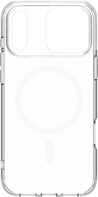 BlueBuilt Protective Back Cover with MagSafe iPhone 17 Pro Max Transparent + BlueBuilt iPhone 17 Pro Max Screen Protector Glass