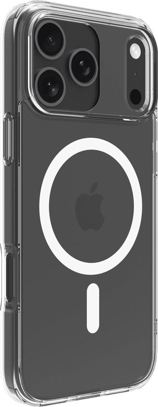 BlueBuilt Protective Back Cover with MagSafe iPhone 17 Pro Max Transparent + BlueBuilt iPhone 17 Pro Max Screen Protector Glass