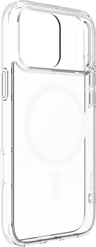 BlueBuilt Protective Back Cover with MagSafe iPhone 17 Pro Max Transparent + BlueBuilt iPhone 17 Pro Max Screen Protector Glass