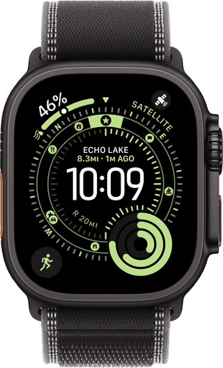 Apple Watch Ultra 3 Cellular 49 mm Schwarz Trail Loop S/M