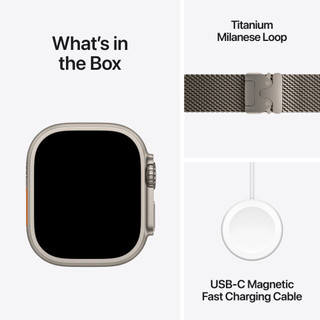 Apple Watch Ultra 3 Cellular 49mm Natural Milanese Loop M